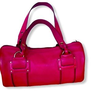 Kate Spade Pink and Red Barrel Shoulder Bag